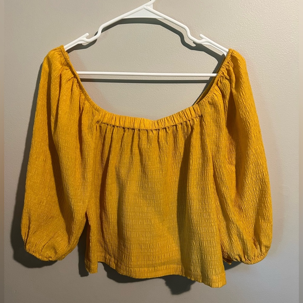 Mustard Crop Top